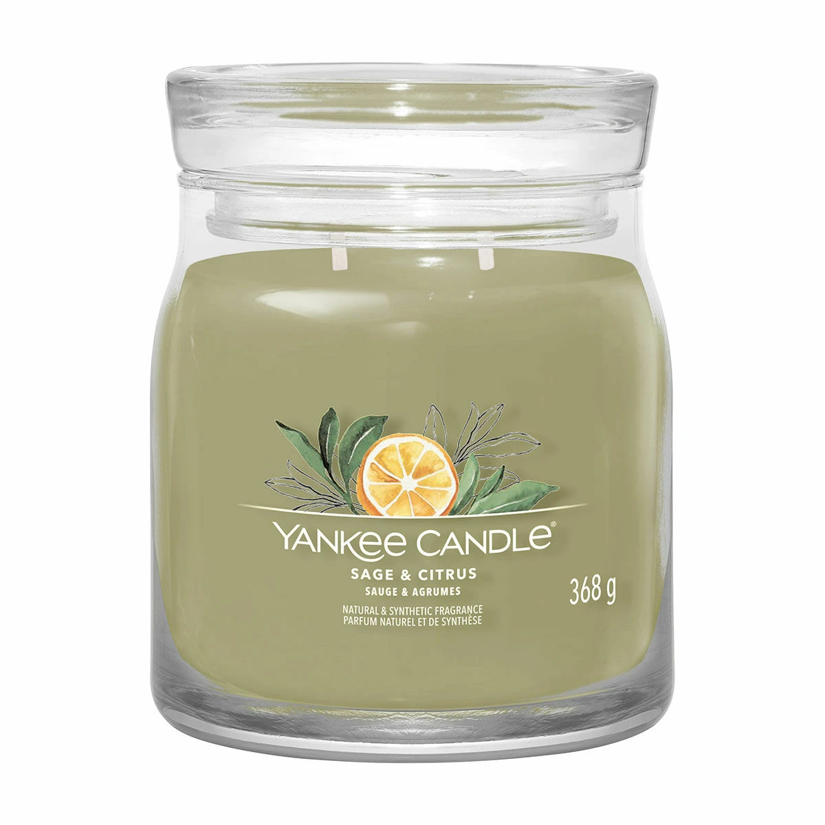 Yankee Candle Sage & Citrus Signature Medium Jar Candle 3 Yankee Candle Sage & Citrus Signature Medium Jar Candle