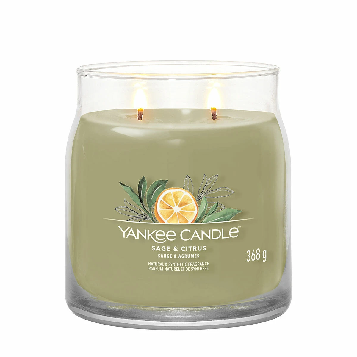 Yankee Candle Sage & Citrus Signature Medium Jar Candle 4 Yankee Candle Sage & Citrus Signature Medium Jar Candle - Image 2