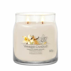 Yankee Candle Vanilla Creme Brulee Signature Medium Jar Candle -Campusgifts Shop 1630015e vanilla cr me br l e signature medium jar candle 2