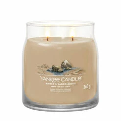 Yankee Candle Amber & Sandalwood Signature Medium Jar Candle -Campusgifts Shop 1630016e amber sandalwood signature medium jar candle 2