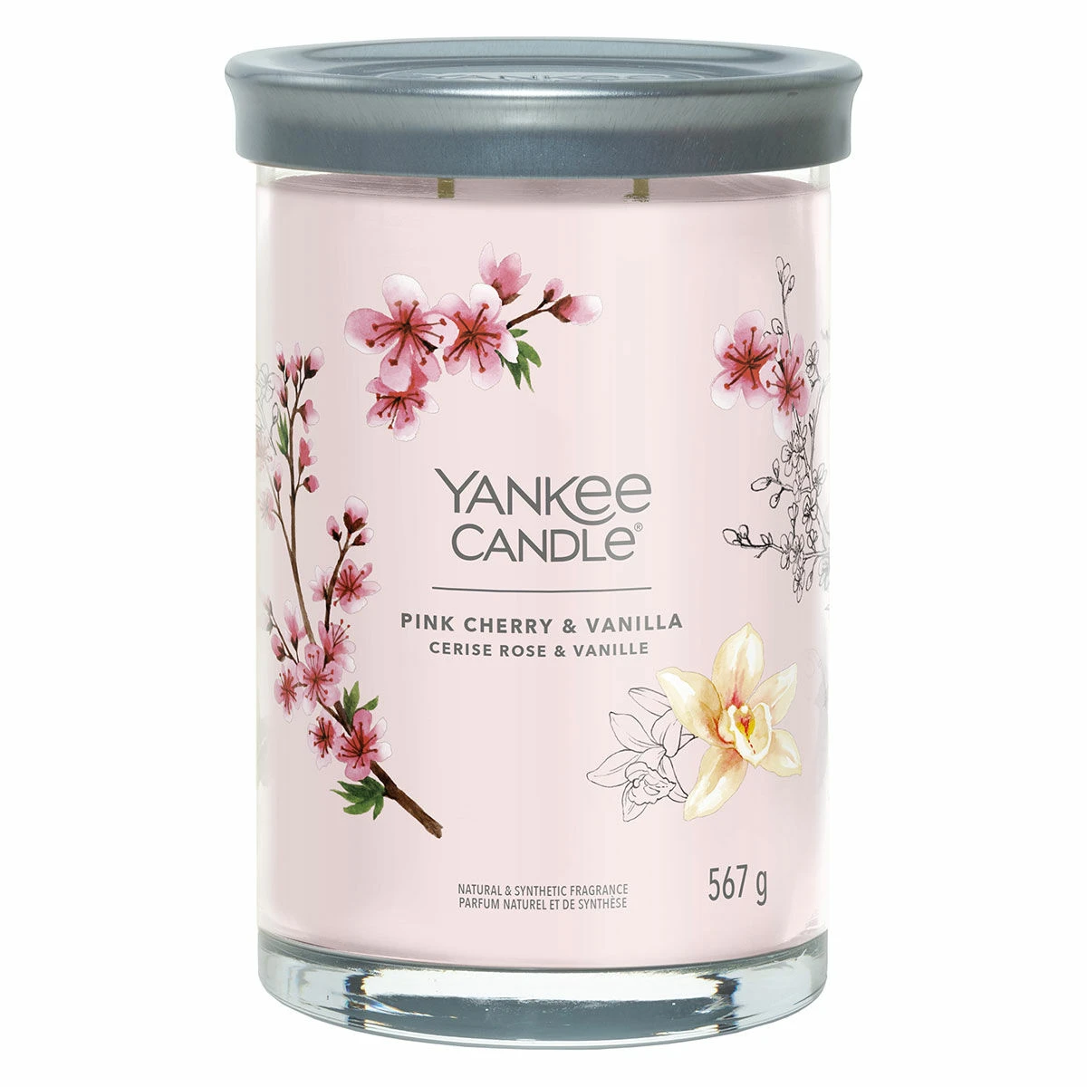 Yankee Candle Pink Cherry & Vanilla Signature Large Tumbler Candle 3 Yankee Candle Pink Cherry & Vanilla Signature Large Tumbler Candle