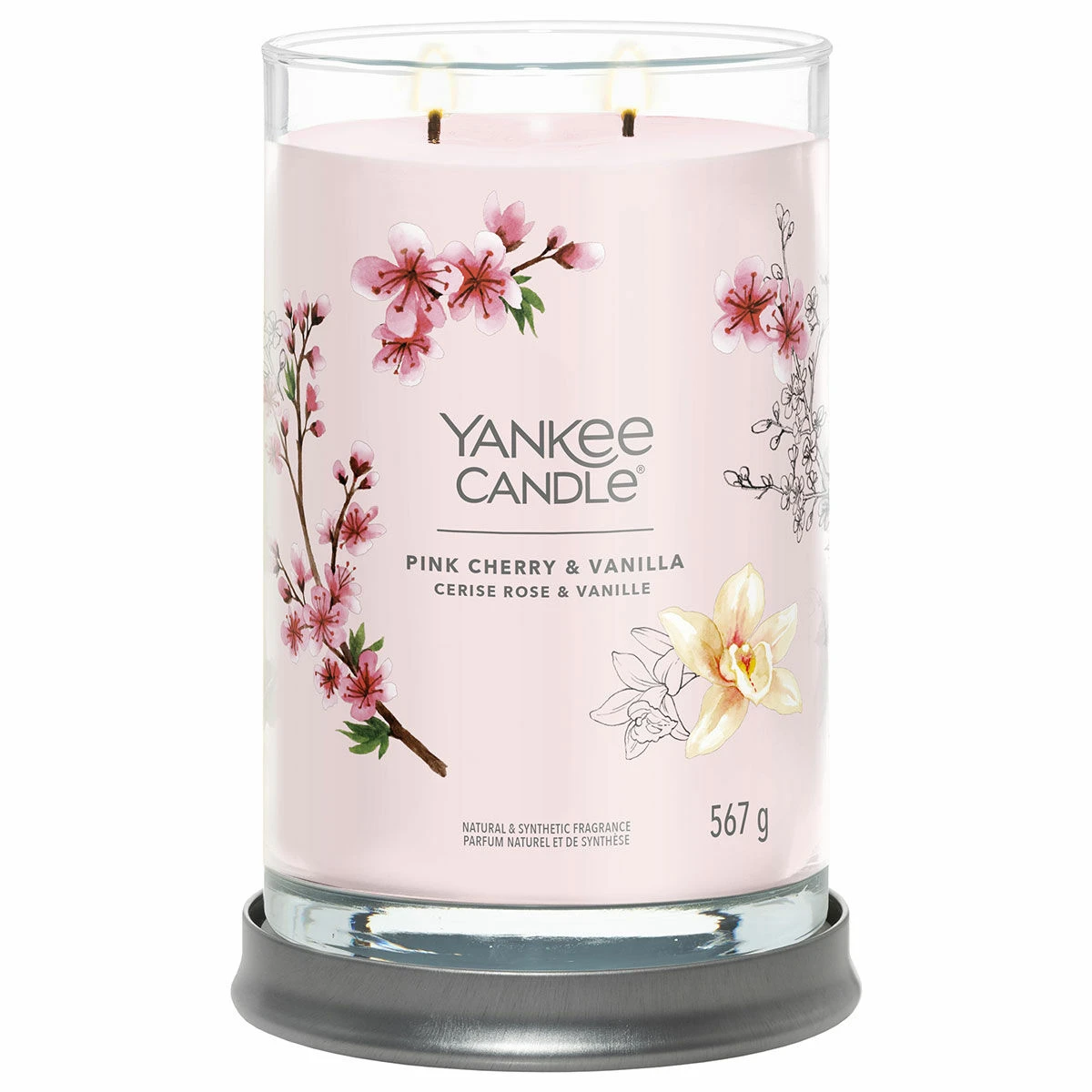 Yankee Candle Pink Cherry & Vanilla Signature Large Tumbler Candle 4 Yankee Candle Pink Cherry & Vanilla Signature Large Tumbler Candle - Image 2