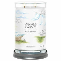 Yankee Candle Clean Cotton Signature Large Tumbler Candle -Campusgifts Shop 1630643e clean cotton signature large tumbler candle 2