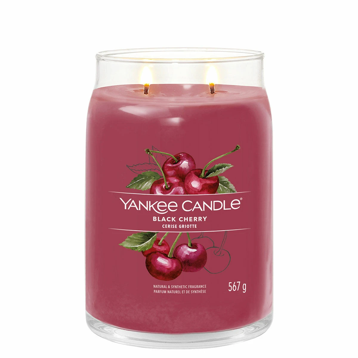 Yankee Candle Black Cherry Signature Large Jar Candle 4 Yankee Candle Black Cherry Signature Large Jar Candle - Image 2