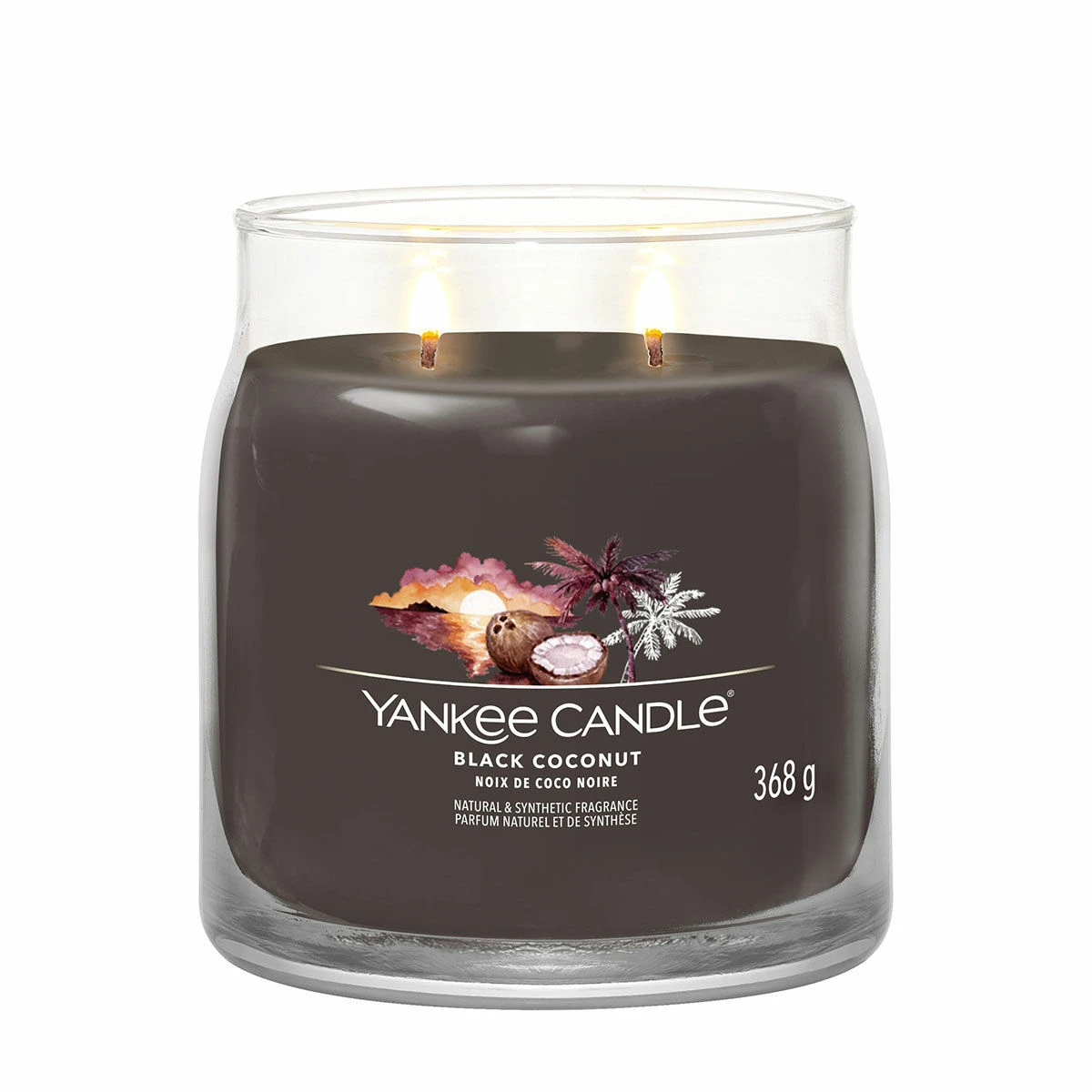 Yankee Candle Black Coconut Signature Medium Jar Candle 4 Yankee Candle Black Coconut Signature Medium Jar Candle - Image 2