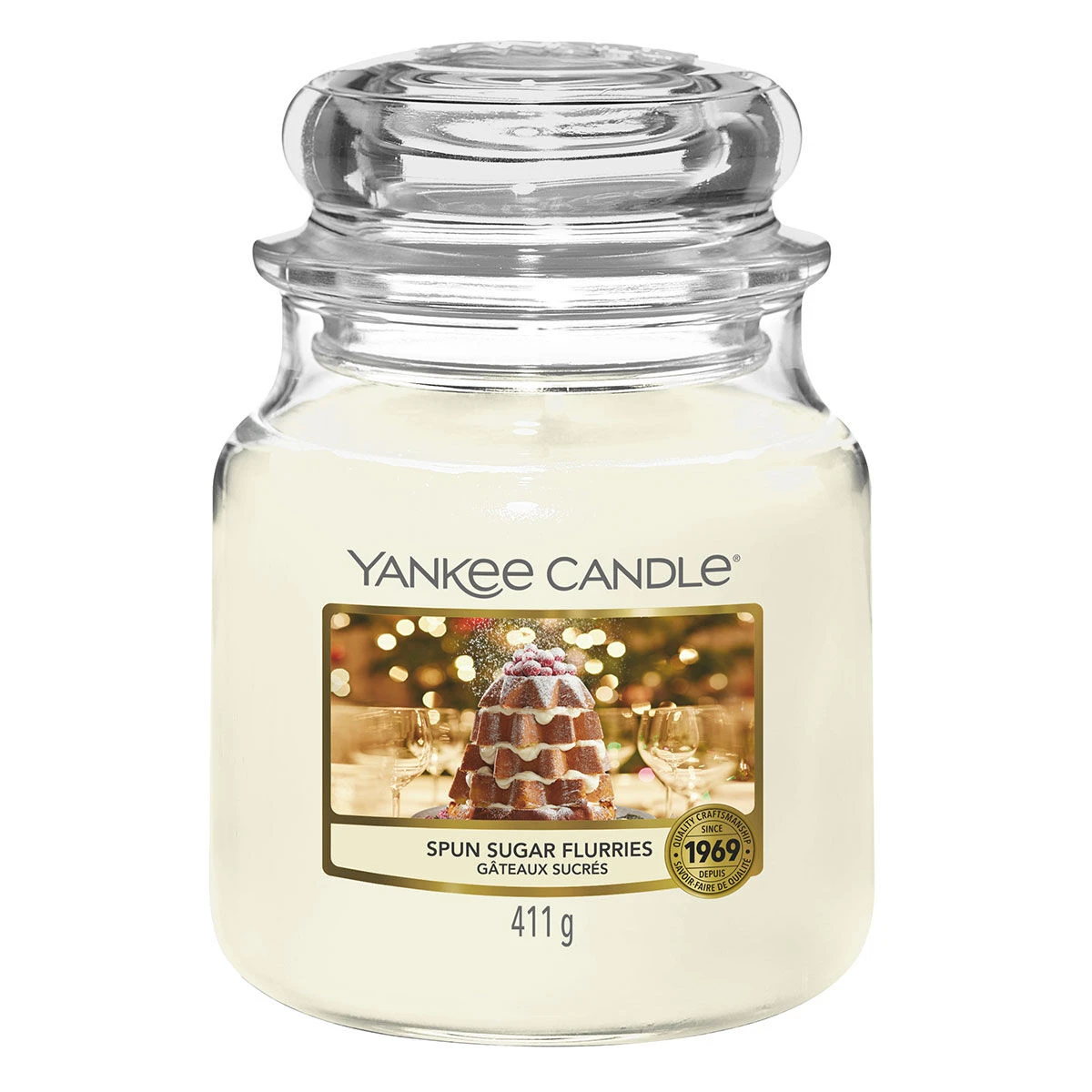 Yankee Candle Spun Sugar Flurries Medium Jar Candle 3 Yankee Candle Spun Sugar Flurries Medium Jar Candle