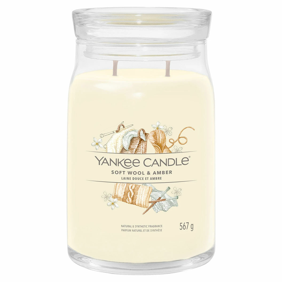 Yankee Candle Soft Wool & Amber Signature Large Jar Candle 3 Yankee Candle Soft Wool & Amber Signature Large Jar Candle