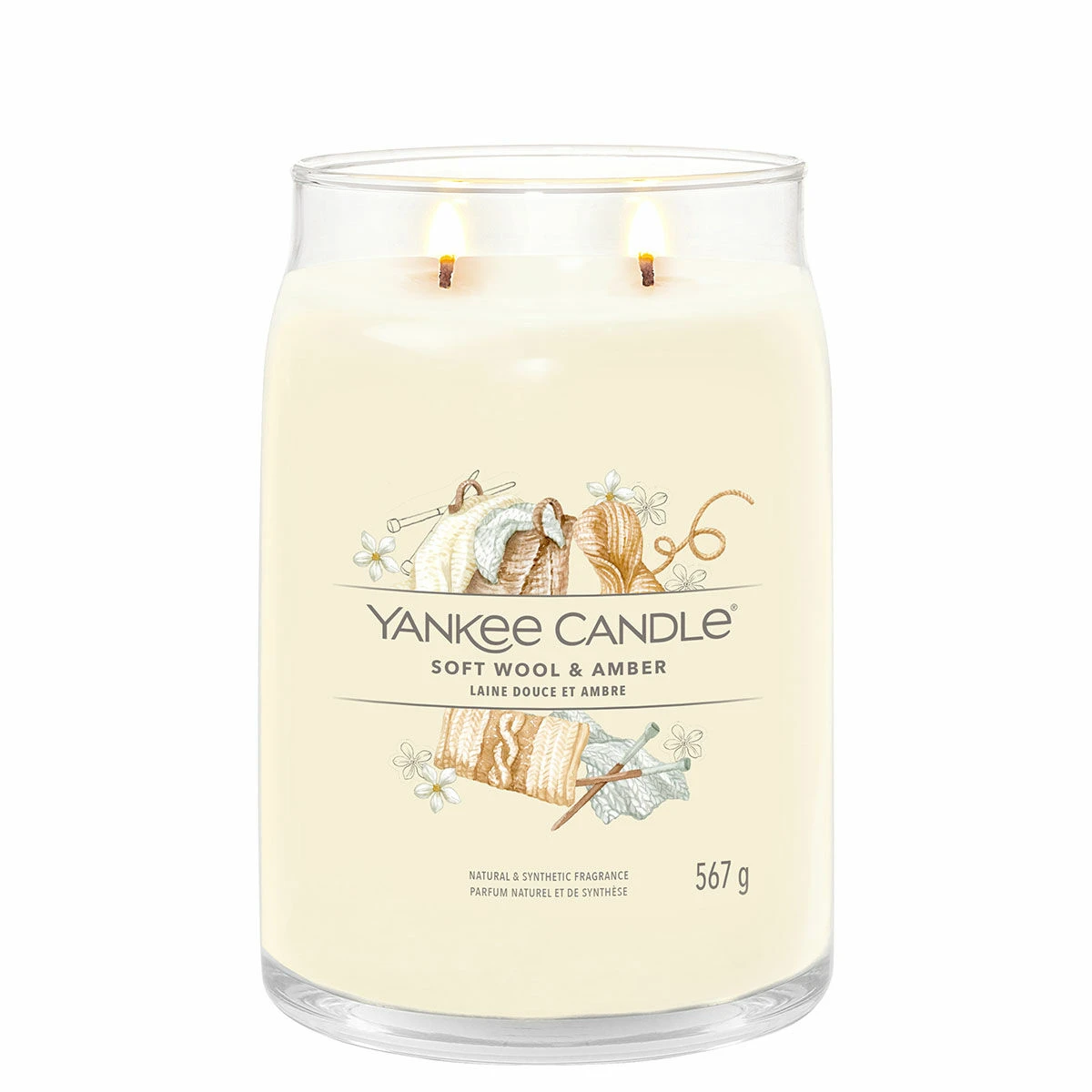 Yankee Candle Soft Wool & Amber Signature Large Jar Candle 4 Yankee Candle Soft Wool & Amber Signature Large Jar Candle - Image 2