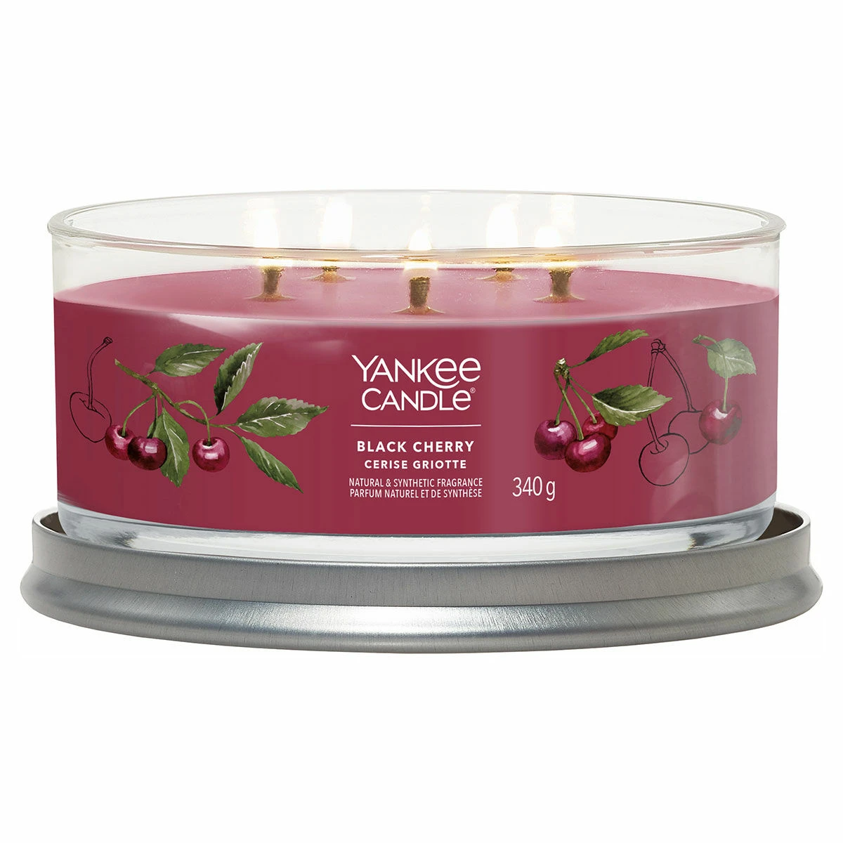 Yankee Candle Black Cherry Signature Multi-Wick Tumbler Candle 4 Yankee Candle Black Cherry Signature Multi-Wick Tumbler Candle - Image 2