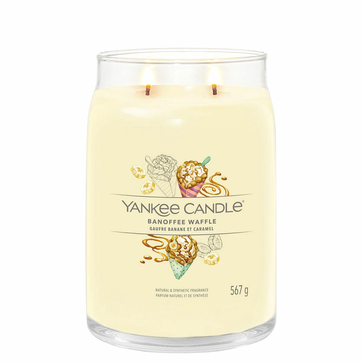 Yankee Candle Banoffee Waffle Signature Large Jar Candle 4 Yankee Candle Banoffee Waffle Signature Large Jar Candle - Image 2