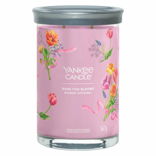 Yankee Candle Hand Tied Blooms Signature Large Tumbler Candle -Campusgifts Shop 1734809e hand tied blooms signature large tumbler candle 1