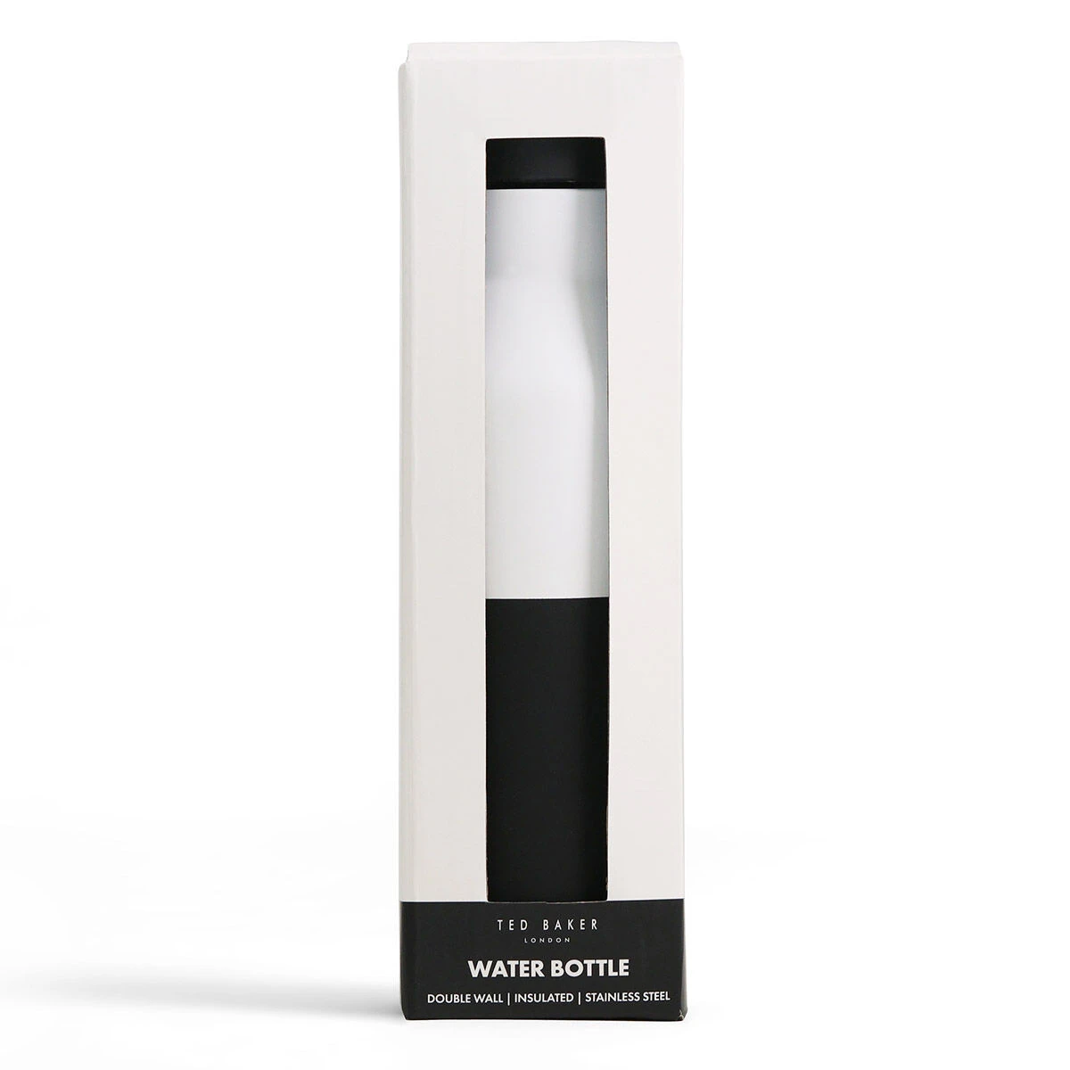 Ted Baker MAEVIEE Two Tone Black & White Water Bottle 4 Ted Baker MAEVIEE Two Tone Black & White Water Bottle - Image 2