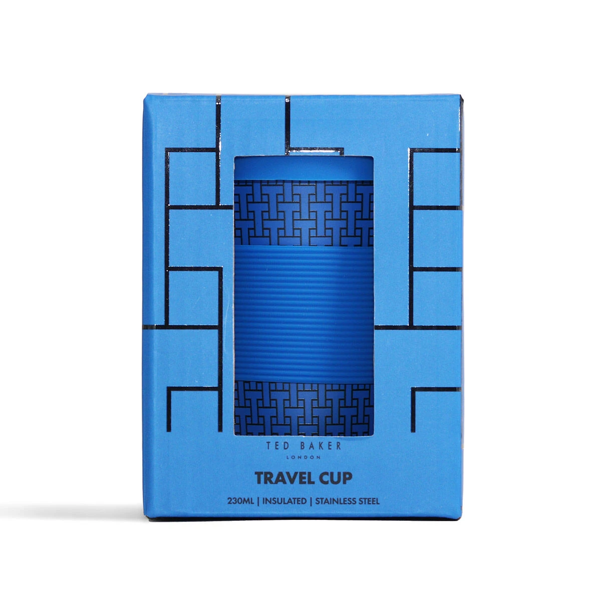 Ted Baker JAMMEES T Blue 227ml Mini Travel Cup 6 Ted Baker JAMMEES T Blue 227ml Mini Travel Cup - Image 4