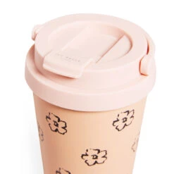 Ted Baker BETTANI Magnolia Flower Pink 450ml Large Travel Cup -Campusgifts Shop 265366 4