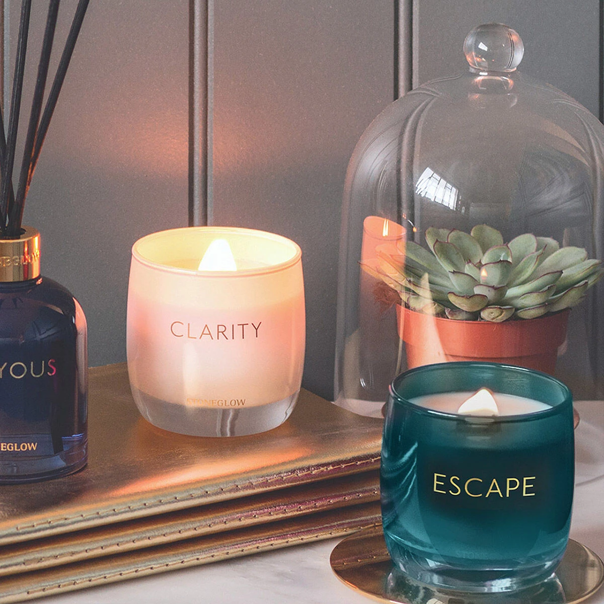 Stoneglow Infusion Clarity Cashmerian Woods & Saffron Tumbler Candle 5 Stoneglow Infusion Clarity Cashmerian Woods & Saffron Tumbler Candle - Image 3