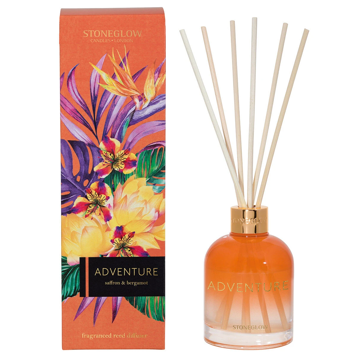 Stoneglow Infusion Adventure Saffron & Bergamot Reed Diffuser 3 Stoneglow Infusion Adventure Saffron & Bergamot Reed Diffuser