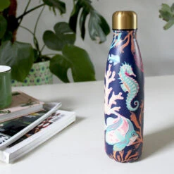 House Of Disaster Coral 500ml Thermal Water Bottle -Campusgifts Shop cor fla 5 2500x