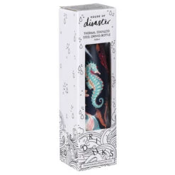 House Of Disaster Coral 500ml Thermal Water Bottle -Campusgifts Shop corfla house of disaster coral 500ml thermal water bottle box