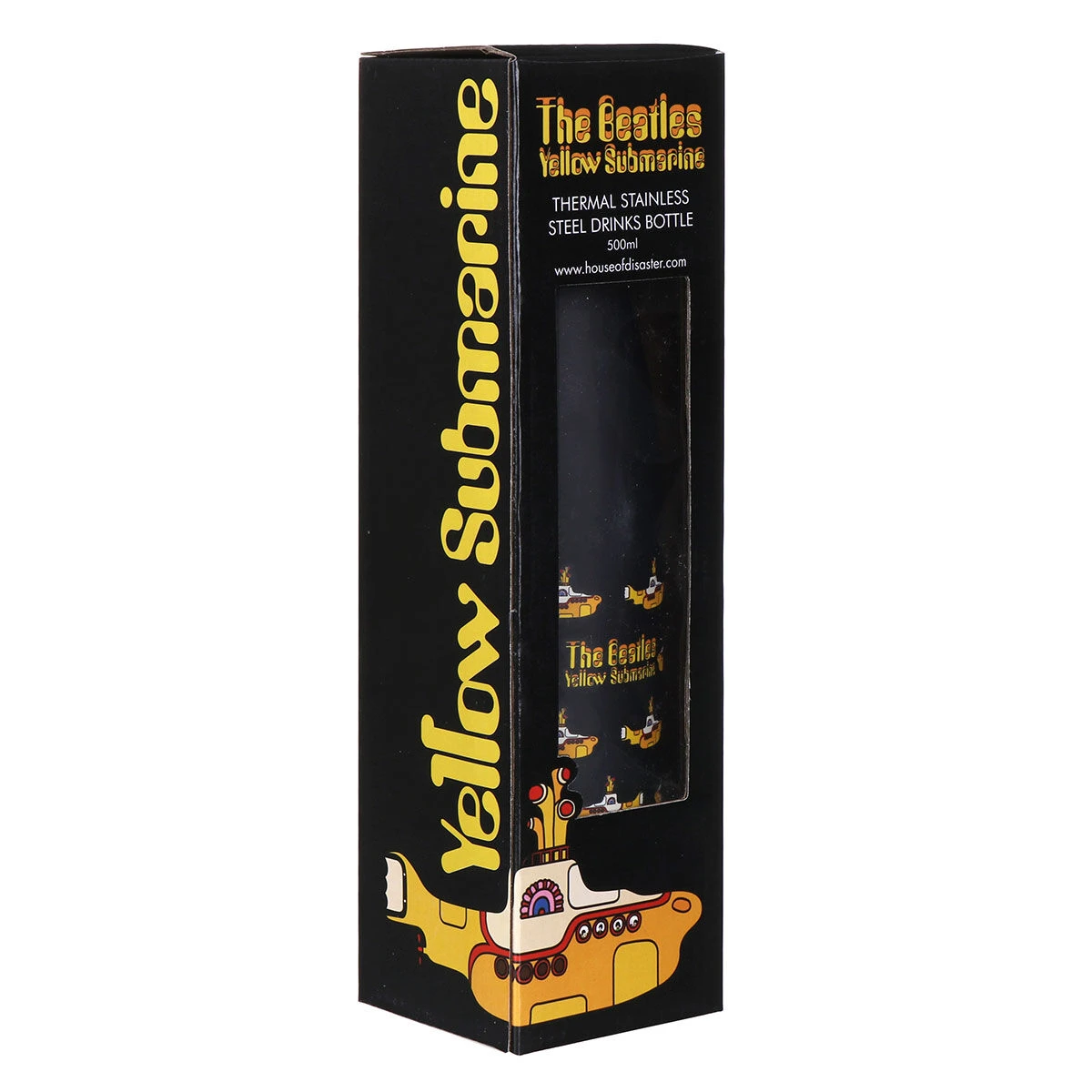 House Of Disaster The Beatles Yellow Submarine500ml Thermal Water Bottle 5 House Of Disaster The Beatles Yellow Submarine500ml Thermal Water Bottle - Image 3