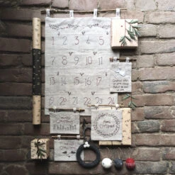 East Of India Hand Embroidered Advent Calendar -Campusgifts Shop east of india 3349 pocket advent embroidered calendar 3
