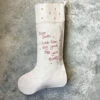 East Of India Christmas Dear Santa Linen Stocking 2 East Of India Christmas Dear Santa Linen Stocking -Campusgifts Shop east of india eoi 3354b christmas dear santa linen stocking 1