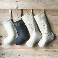 East Of India Christmas Dear Santa Linen Stocking -Campusgifts Shop east of india eoi 3354b christmas dear santa linen stocking 3