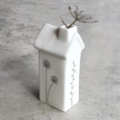 East Of India Tall House Flower Vase -Campusgifts Shop east of india eoi 5771 tall house flower vase 2