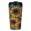 Eco Chic Sunflowers Stainless Steel Travel Coffee Cup 2 Eco Chic Sunflowers Stainless Steel Travel Coffee Cup -Campusgifts Shop eco chic n015 sunflowers stainless steel travel coffee cup 01