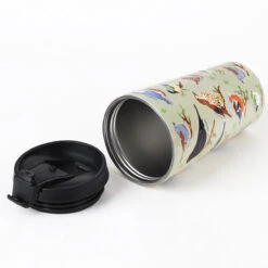 Eco Chic Green Wild Birds Stainless Steel Travel Coffee Cup 11 Eco Chic Green Wild Birds Stainless Steel Travel Coffee Cup -Campusgifts Shop eco chic n02 green wild birds stainless steel travel coffee cup 01b