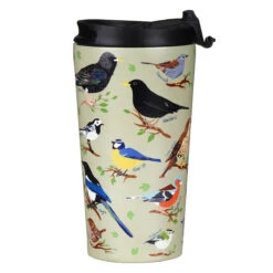 Eco Chic Green Wild Birds Stainless Steel Travel Coffee Cup 14 Eco Chic Green Wild Birds Stainless Steel Travel Coffee Cup -Campusgifts Shop eco chic n02 green wild birds stainless steel travel coffee cup 05