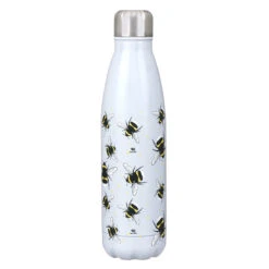 Eco Chic Grey Bees 500ml Thermal Drinks Bottle