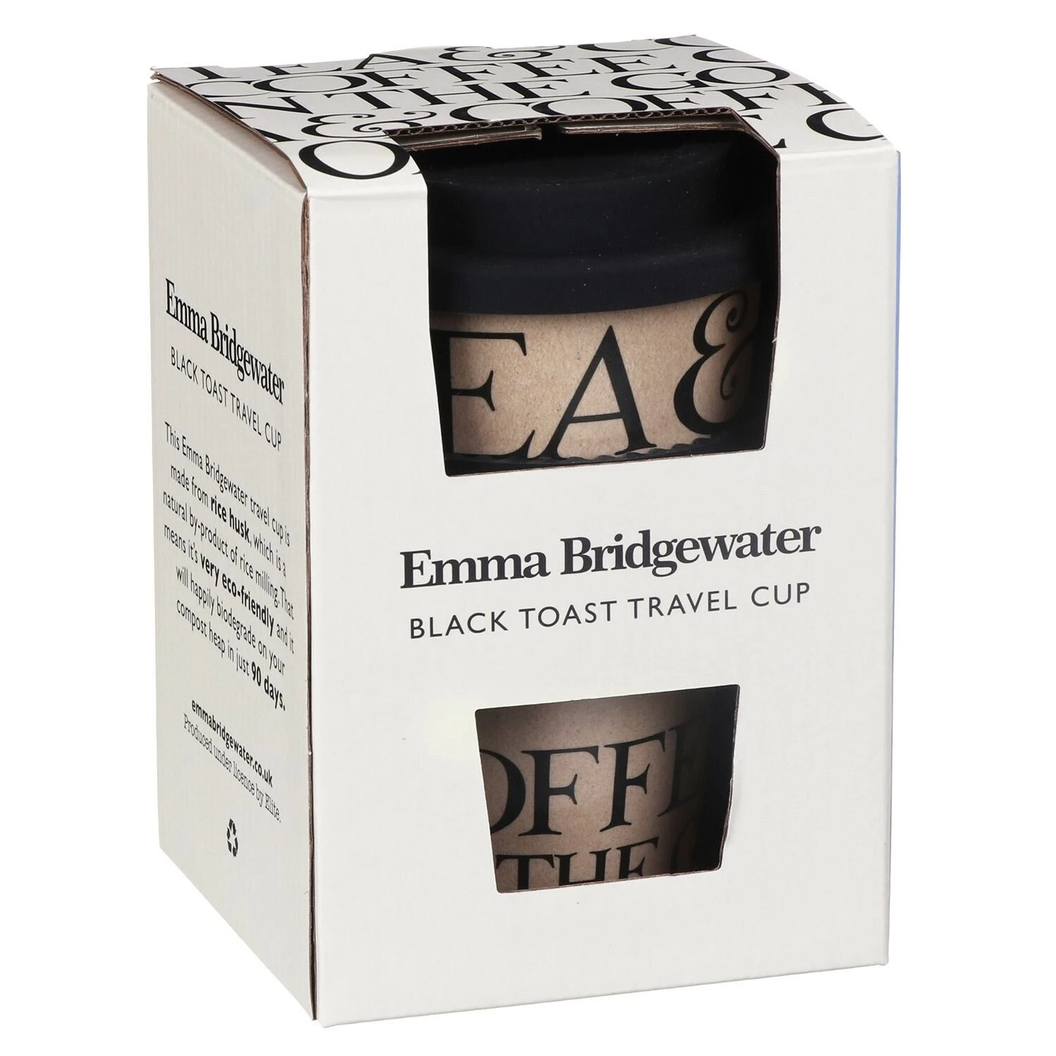 Emma Bridgewater Black Toast Rice Husk Travel Cup 5 Emma Bridgewater Black Toast Rice Husk Travel Cup - Image 3