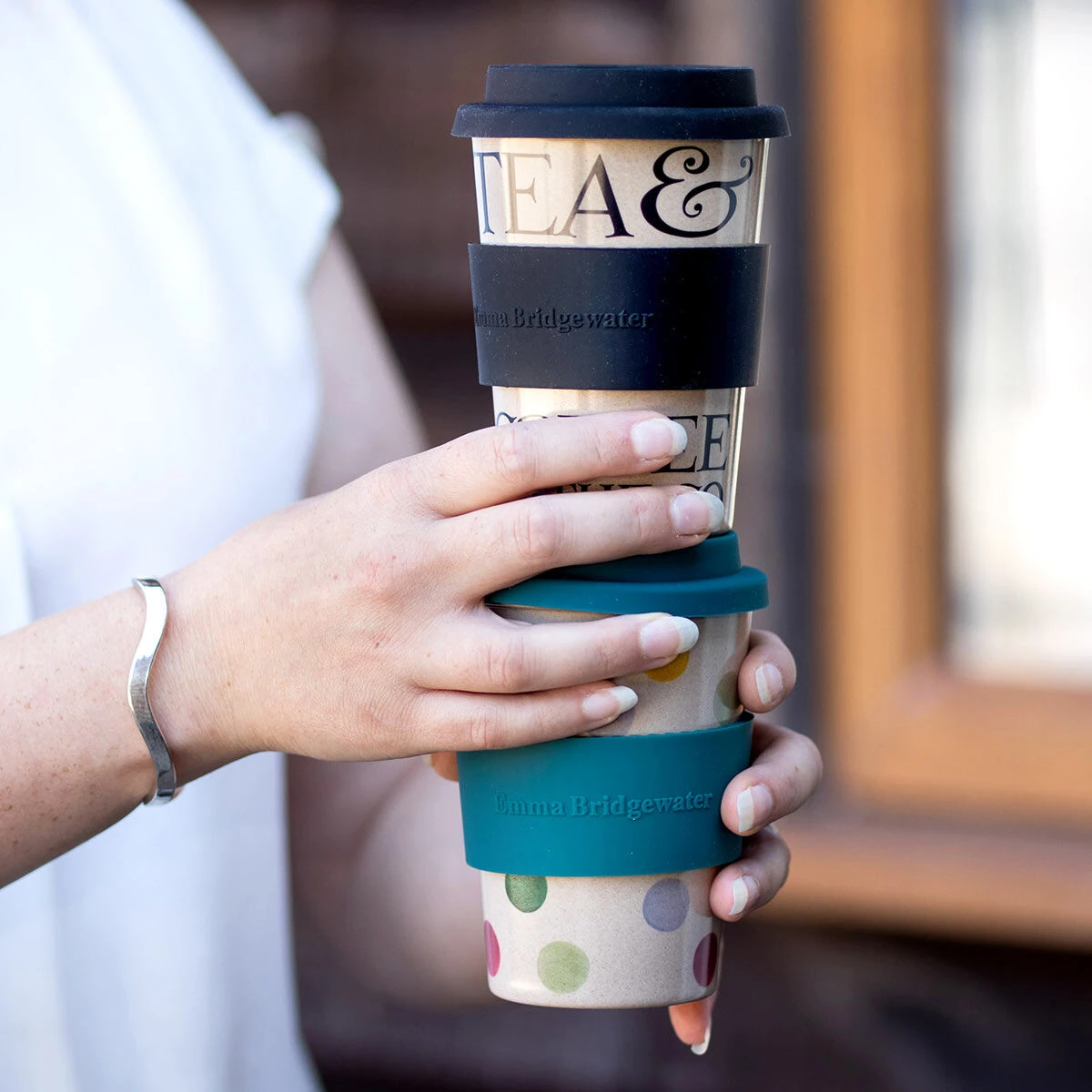 Emma Bridgewater Black Toast Rice Husk Travel Cup 4 Emma Bridgewater Black Toast Rice Husk Travel Cup - Image 2