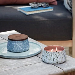 Yankee Candle Ocean Hibiscus Medium Outdoor Candle -Campusgifts Shop fresh rain ocean hibiscus