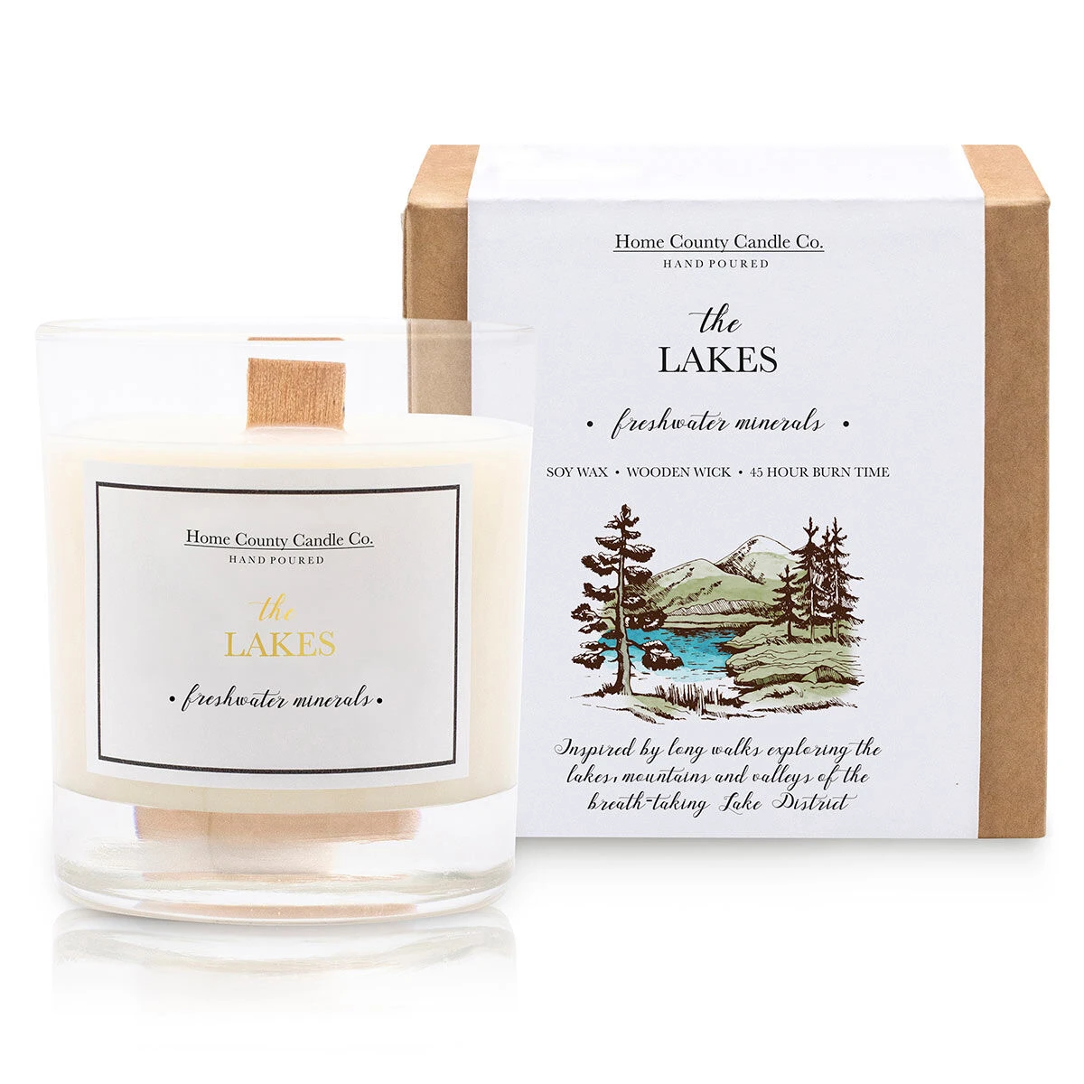 Home County Candle Co. The Lakes - Freshwater Minerals Soy Candle 3 Home County Candle Co. The Lakes - Freshwater Minerals Soy Candle