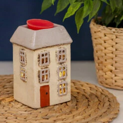 Shudehill Village Pottery Cream House Wax Melt & Oil Warmer -Campusgifts Shop joe davies 320030 shudehill village pottery cream house wax melt oil warmer lifestyle 2