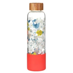 Joules Floral Print Glass Water Bottle 9 Joules Floral Print Glass Water Bottle -Campusgifts Shop joules jls2103 j floral print glass water bottle 03