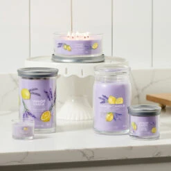 Yankee Candle Lemon Lavender Signature Large Tumbler Candle -Campusgifts Shop lemon lavender signature collection lifestyle 1 3