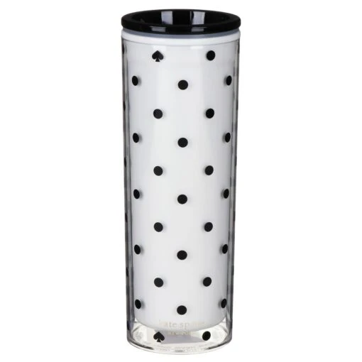 Kate Spade New York Black Spade Dot Thermal Mug -Campusgifts Shop lifeguard press 212644 kate spade black spade dot thermal mug 1