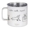 Kate Spade New York Dog Party Stainless Steel Travel Coffee Mug With Handle -Campusgifts Shop lifeguard press 222643 kate spade dog party stainless steel travel coffee mug 1