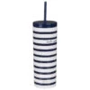 Kate Spade New York Navy Stripe Acrylic Tumbler With Straw 2 Kate Spade New York Navy Stripe Acrylic Tumbler With Straw -Campusgifts Shop lifeguard press 223241 kate spade navy stripe tumbler 01