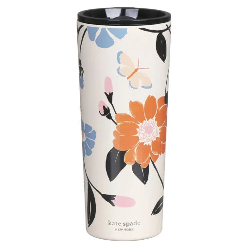 Kate Spade New York Floral Garden Stainless Steel Tumbler -Campusgifts Shop lifeguard press 225933 kate spade floral garden stainless steel travel mug 01