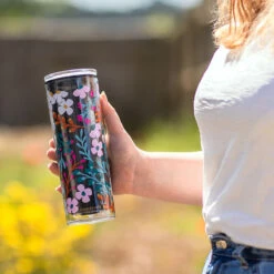 Kate Spade New York Fall Floral Acrylic Thermal Mug 5 Kate Spade New York Fall Floral Acrylic Thermal Mug -Campusgifts Shop lifeguard press kate spade 216648 fall floral acrylic thermal mug lifestyle