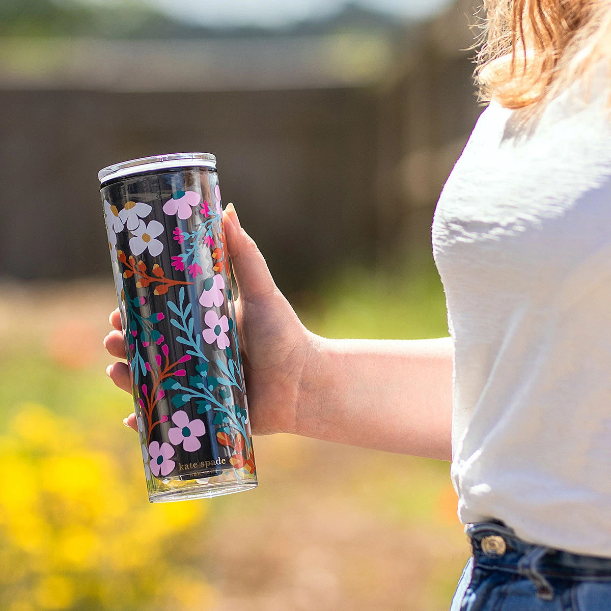 Kate Spade New York Fall Floral Acrylic Thermal Mug 4 Kate Spade New York Fall Floral Acrylic Thermal Mug - Image 2