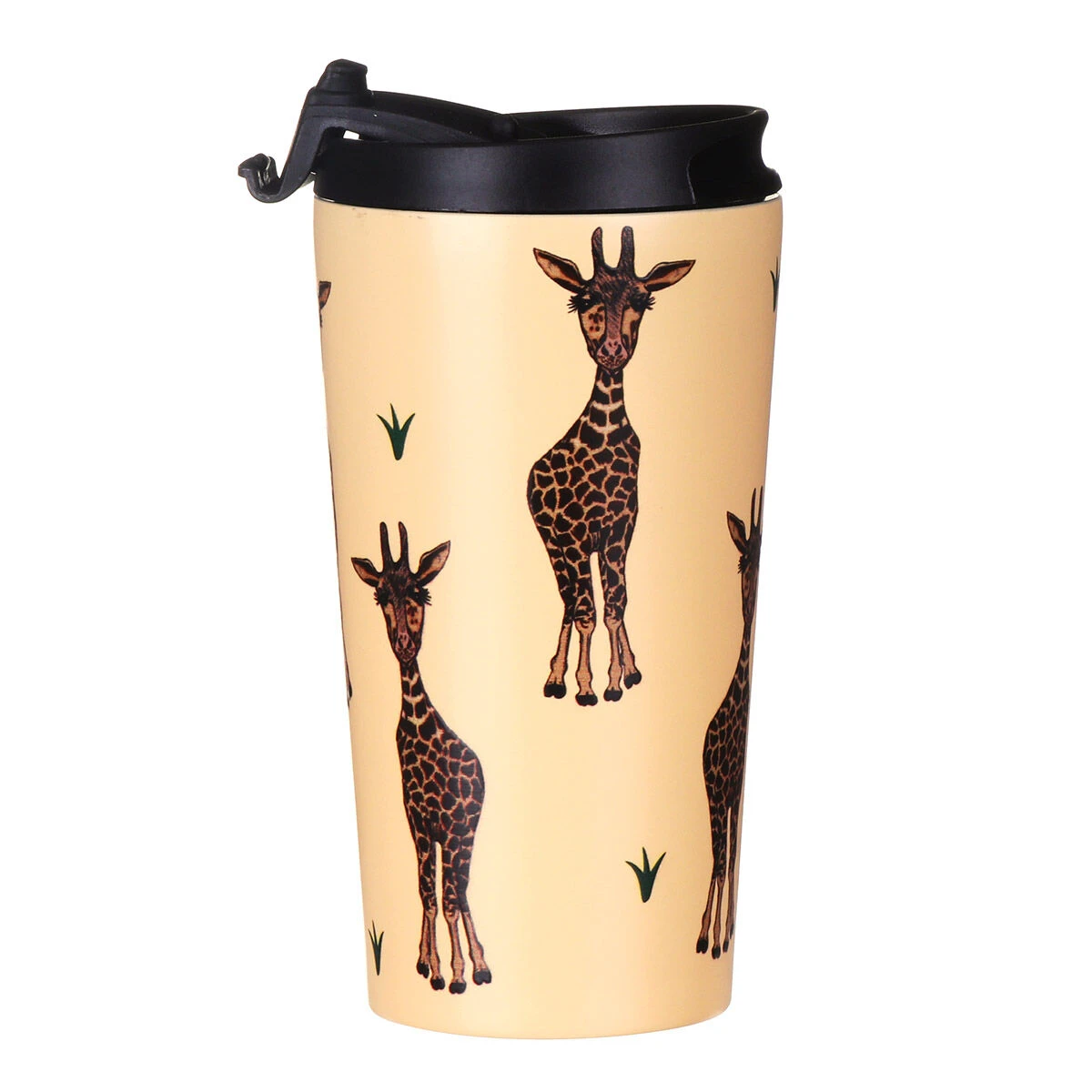 Eco Chic Beige Giraffe Stainless Steel Travel Coffee Cup 3 Eco Chic Beige Giraffe Stainless Steel Travel Coffee Cup - Image 2
