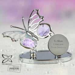 Personalised Crystocraft Butterfly Ornament -Campusgifts Shop p0104h99 1 1