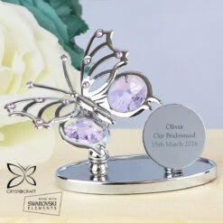 Personalised Crystocraft Butterfly Ornament -Campusgifts Shop p0104h99 6 1