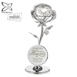 Personalised ‘Forever In Our Hearts’ Crystocraft Rose Ornament 13 Personalised ‘Forever In Our Hearts’ Crystocraft Rose Ornament -Campusgifts Shop p0104k43 pmc personalised forever in our hearts crystocraft rose ornament 1