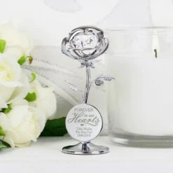 Personalised ‘Forever In Our Hearts’ Crystocraft Rose Ornament 15 Personalised ‘Forever In Our Hearts’ Crystocraft Rose Ornament -Campusgifts Shop p0104k43 pmc personalised forever in our hearts crystocraft rose ornament 2