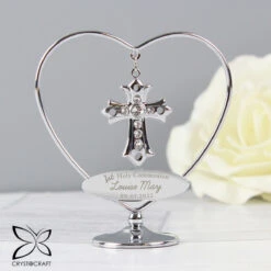 Personalised 1st Holy Communion Crystocraft Cross Ornament -Campusgifts Shop p0104k59 pmc personalised 1st holy communion crystocraft cross ornament 7